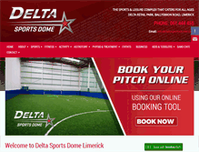 Tablet Screenshot of deltasportsdome.com